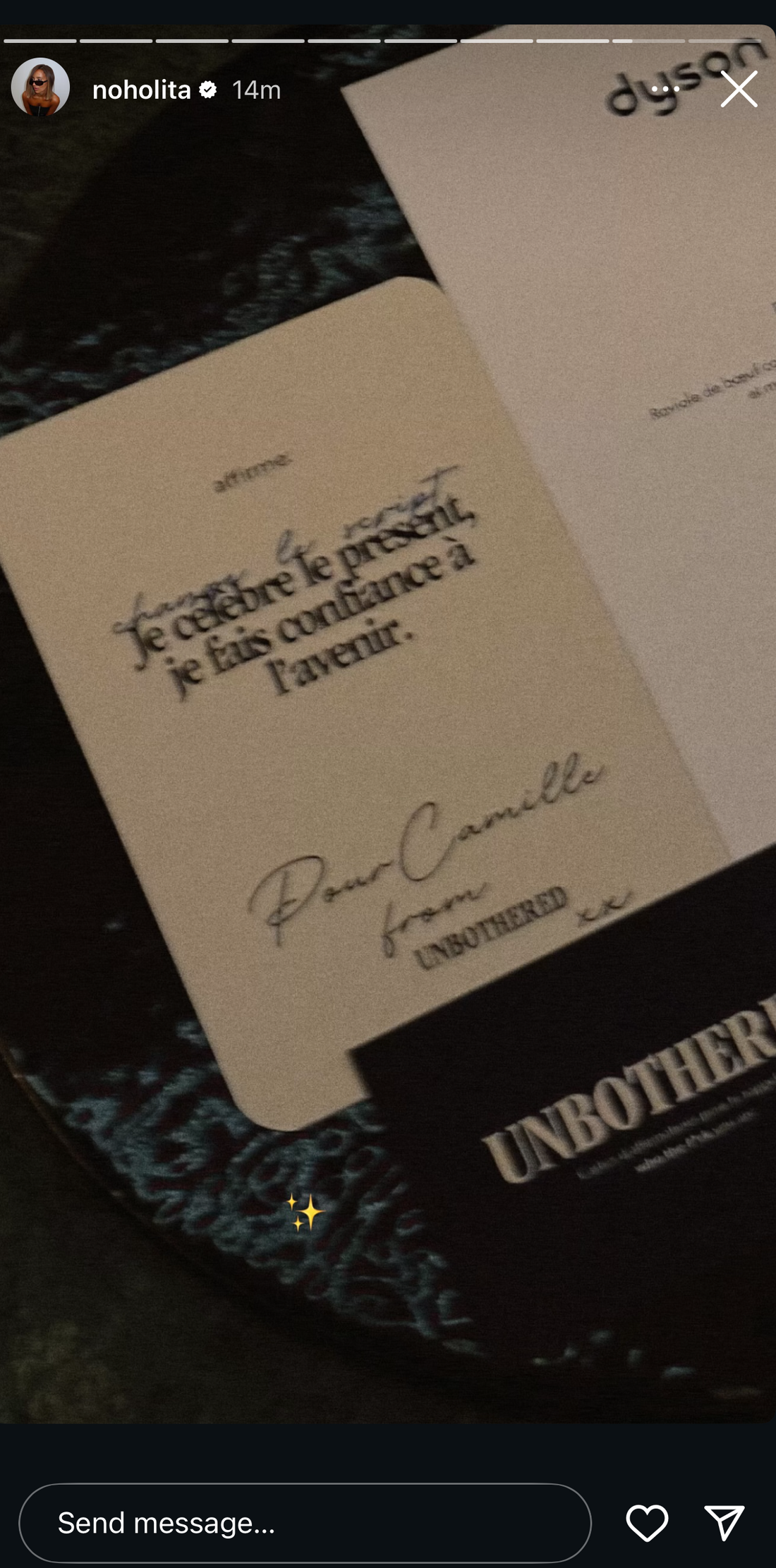 Les cartes Unbothered au dîner influence Dyson ✨