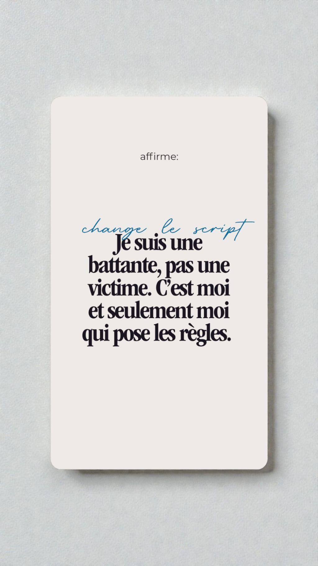 Jeu de 50 cartes d’affirmations