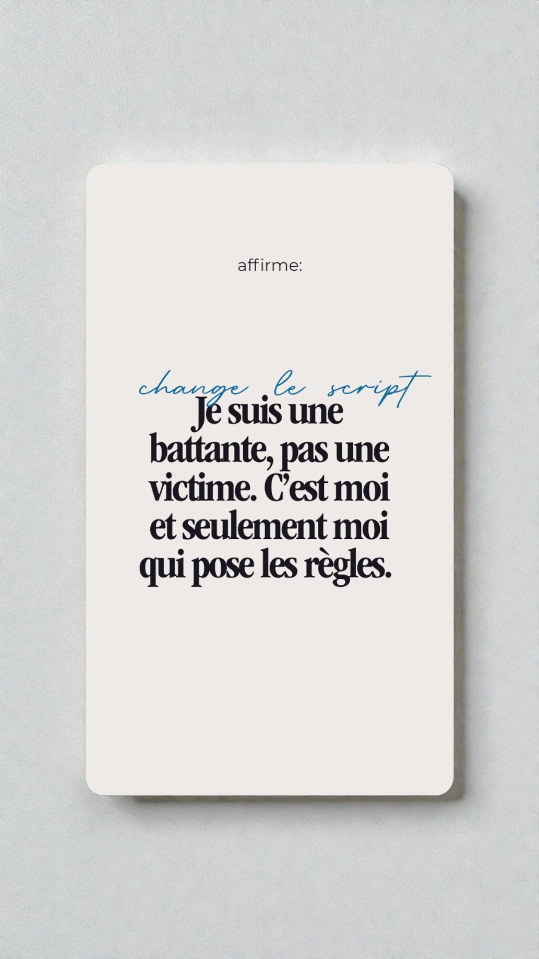 Jeu de 50 cartes d’affirmations