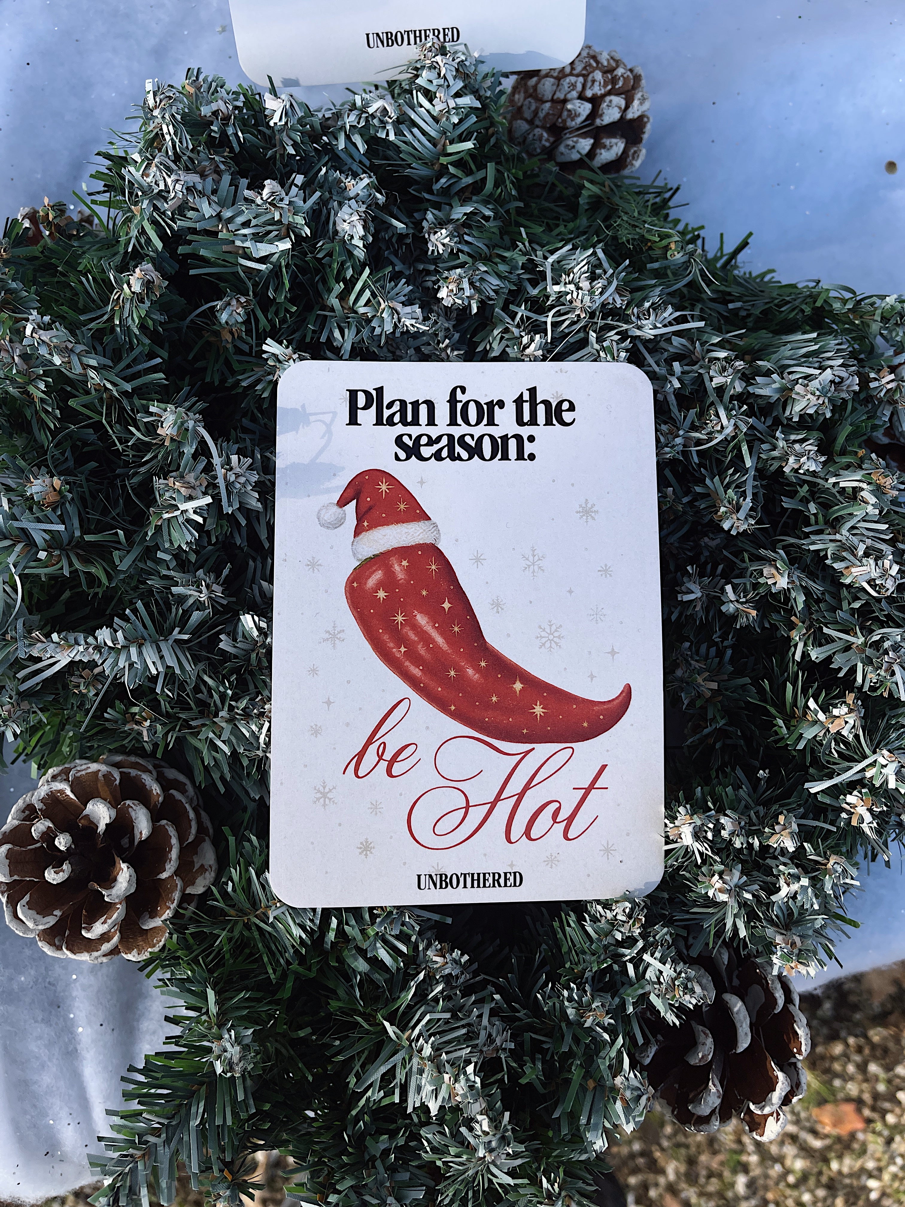 Carte “Plan for the Season: be Hot”